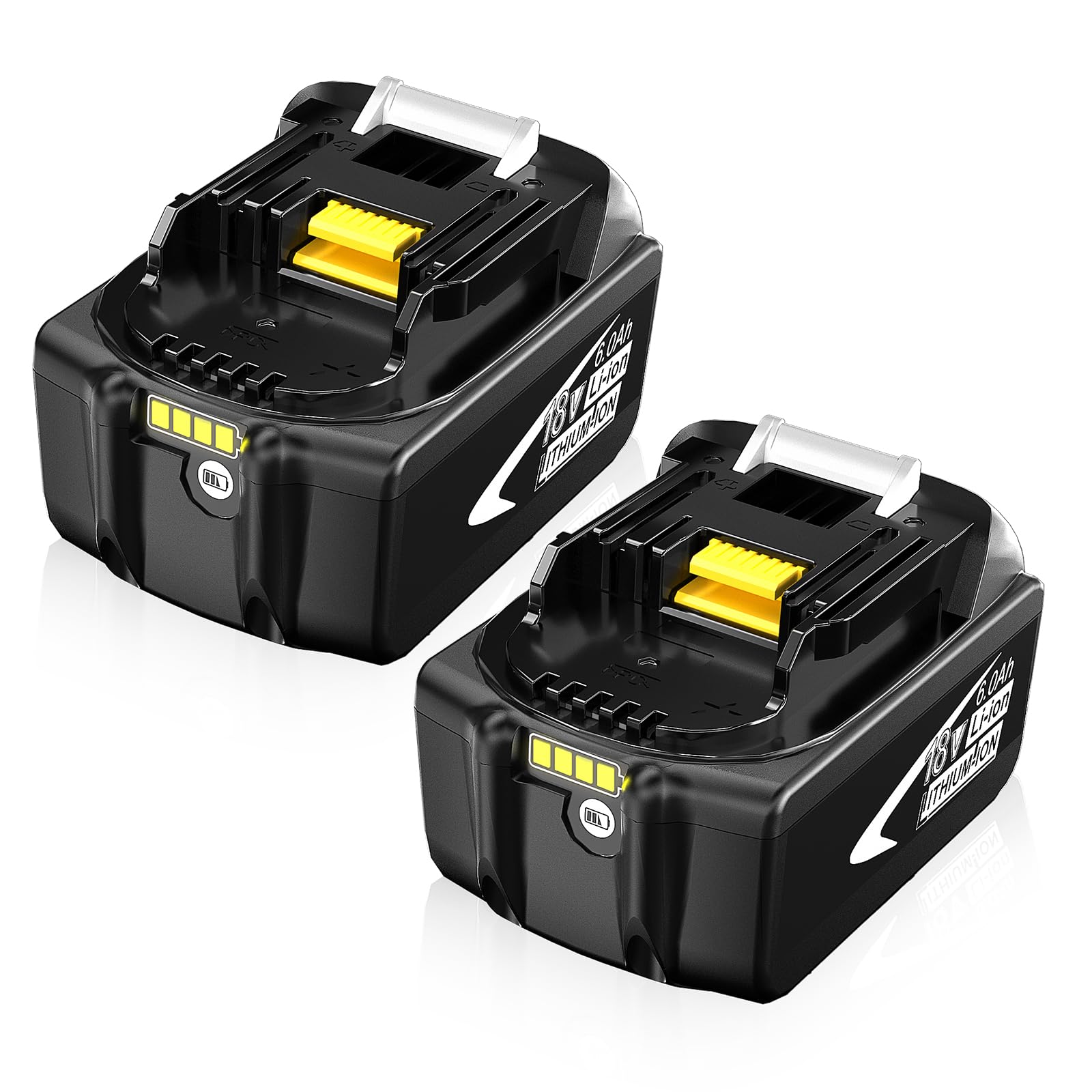 Amazon.com: 【Upgraded】2Packs 6.0Ah Lithium-Ion Replacement for