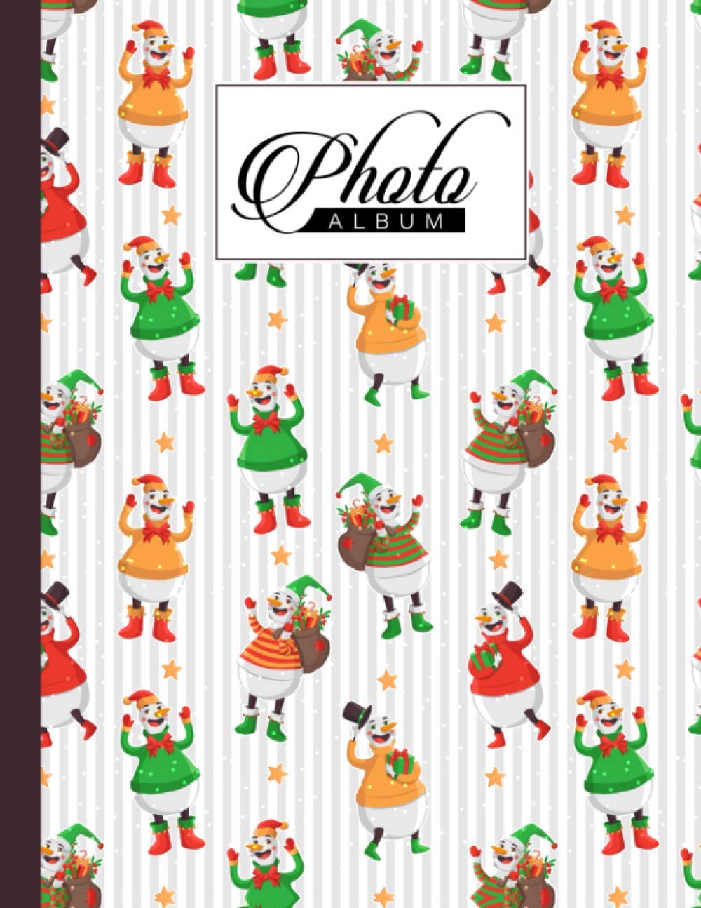 Photo Album: Merry Christmas Album, Large Photo Albums with Writing Space Memo, Extra Large Capacity Picture Album, Family, Baby, Wedding, Travel Photo Book, 120 Pages, Size 8.5" x 11"