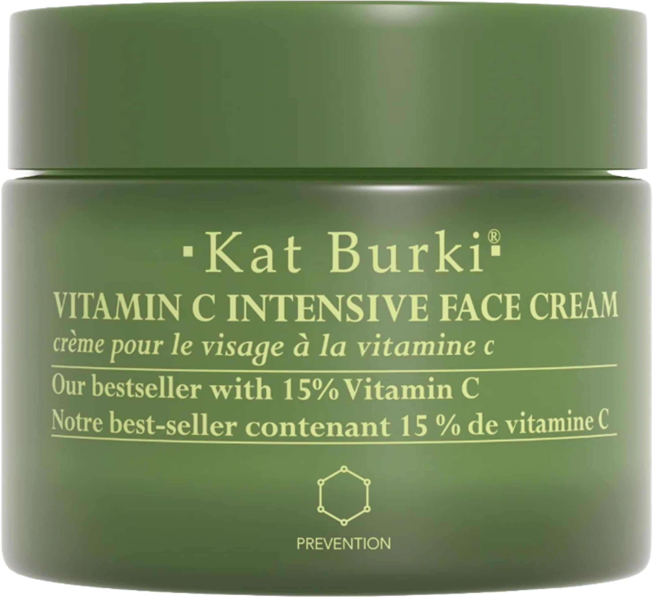 KAT BURKI 15% Stabilized Vitamin C Intensive Face Cream. Brightening Moisturizer for Glowing & More Firm Skin