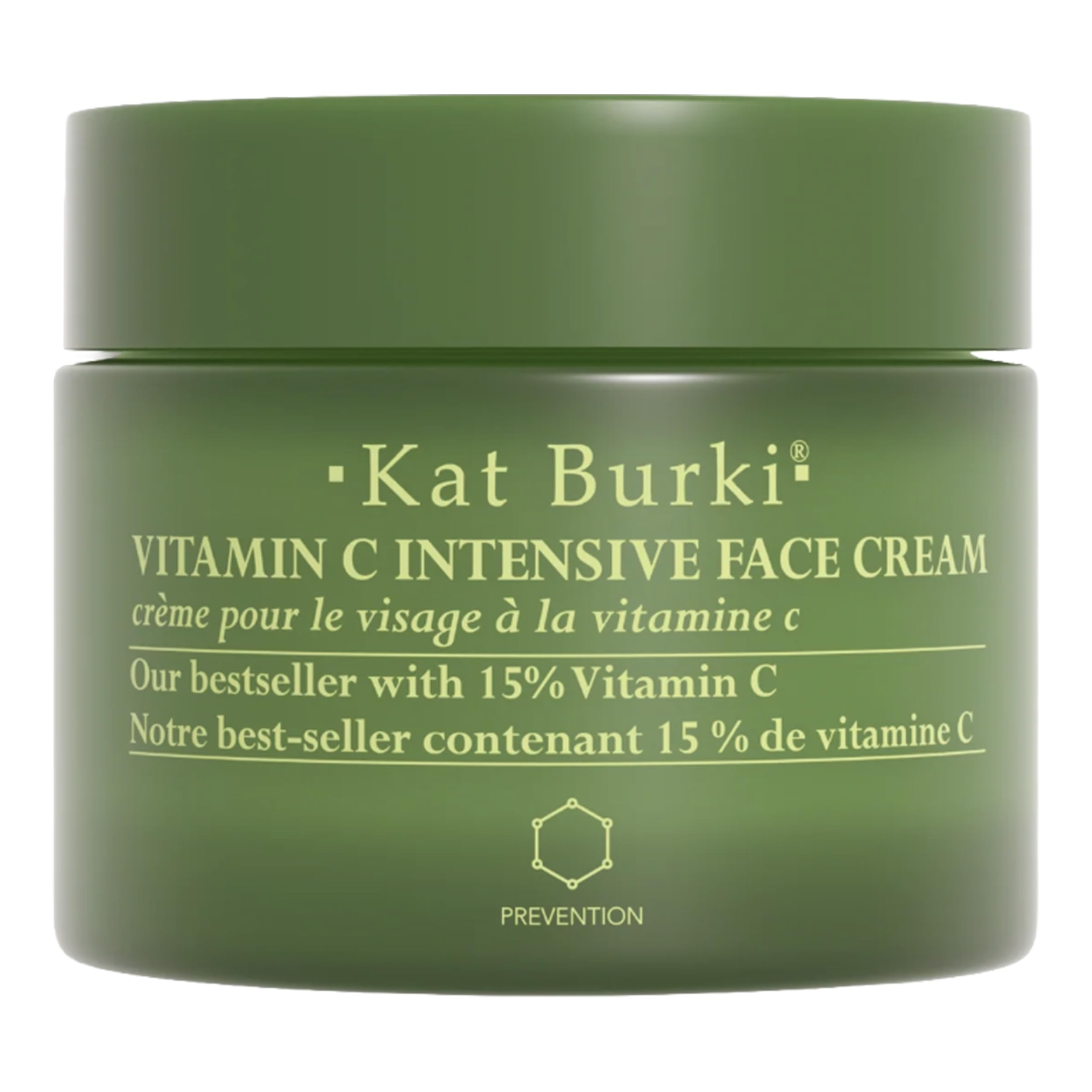 KAT BURKI 15% Stabilized Vitamin C Intensive Face Cream. Brightening Moisturizer for Glowing & More Firm Skin