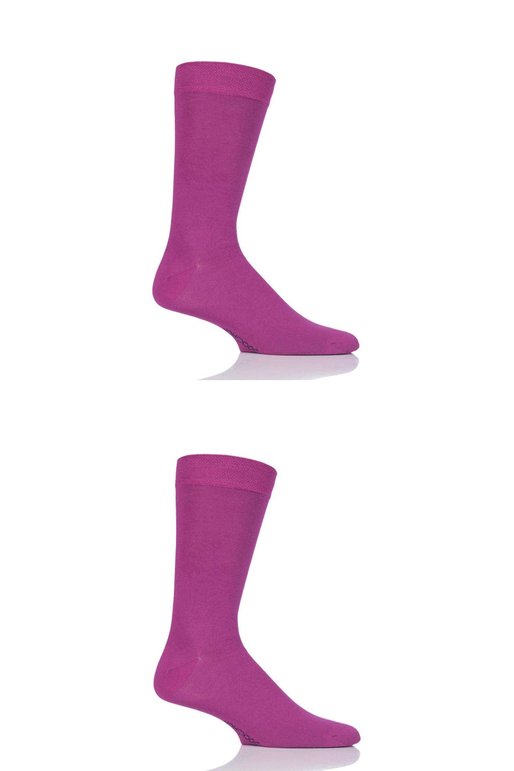Sockshop Men's Kiss From A Rose And Ladies Plain And Striped Colour Burst Bamboo Socks With Smooth Toe Seams Pack Of 2 12-14