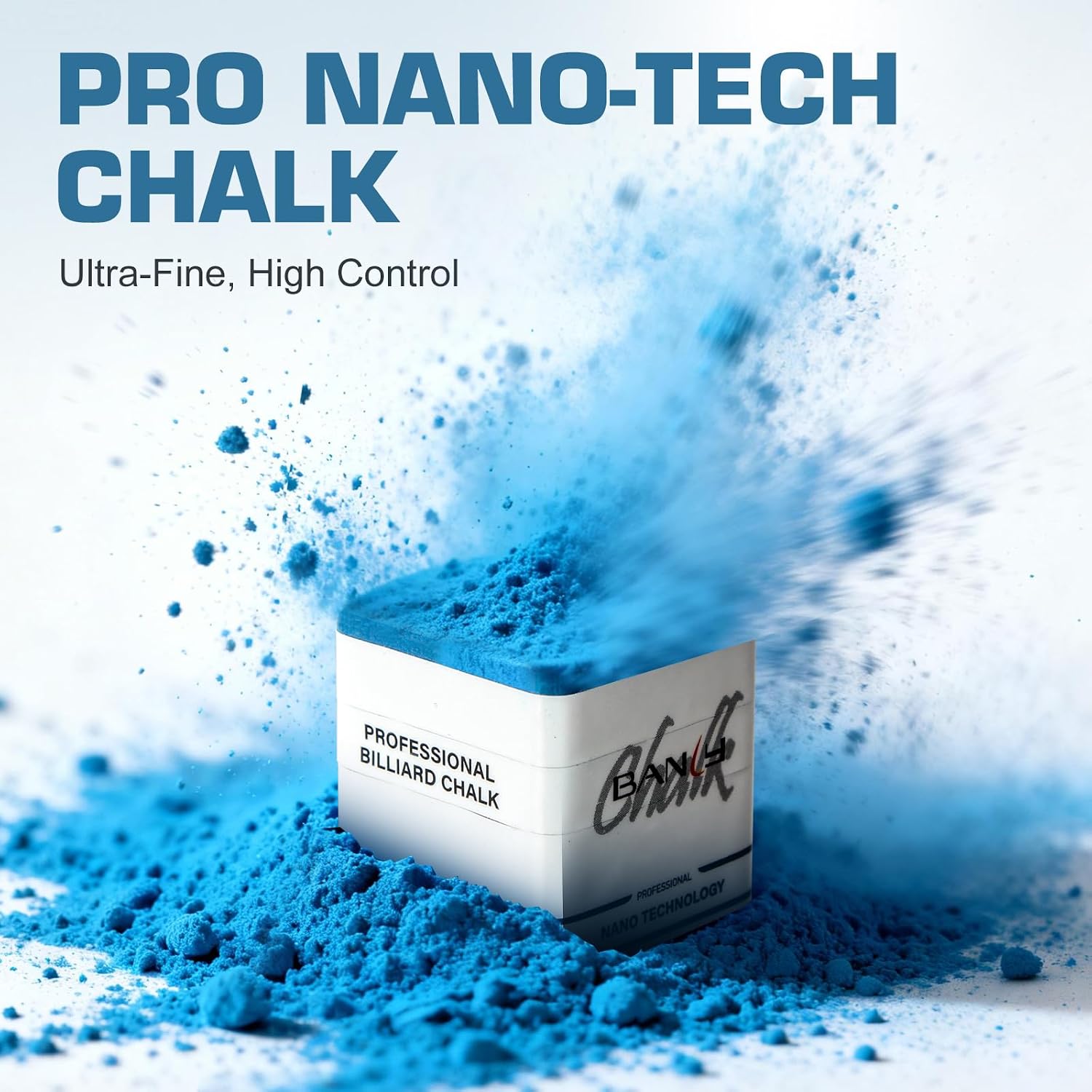 Banly Pool Cue Chalk, Nano Technology Billiard Chalk for Professional Tournament Standard, Low Dust, Super Dense, Suitable for Snooker/Pool/8-Ball image 3