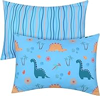 Vista 12 de UOMNY Funda de almohada para niños pequeños de 13 x 18 pulgadas, funda neutra para almohadas de cuna de 14 x 19 pulgadas, funda de viaje suave