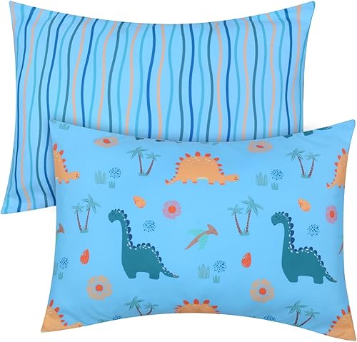 Miniatura 26 de Fundas de almohada para niños pequeños, paquete de 2 fundas de almohada para almohadas de 13 x 18 pulgadas o 12 x 16 pulgadas para ropa de cama