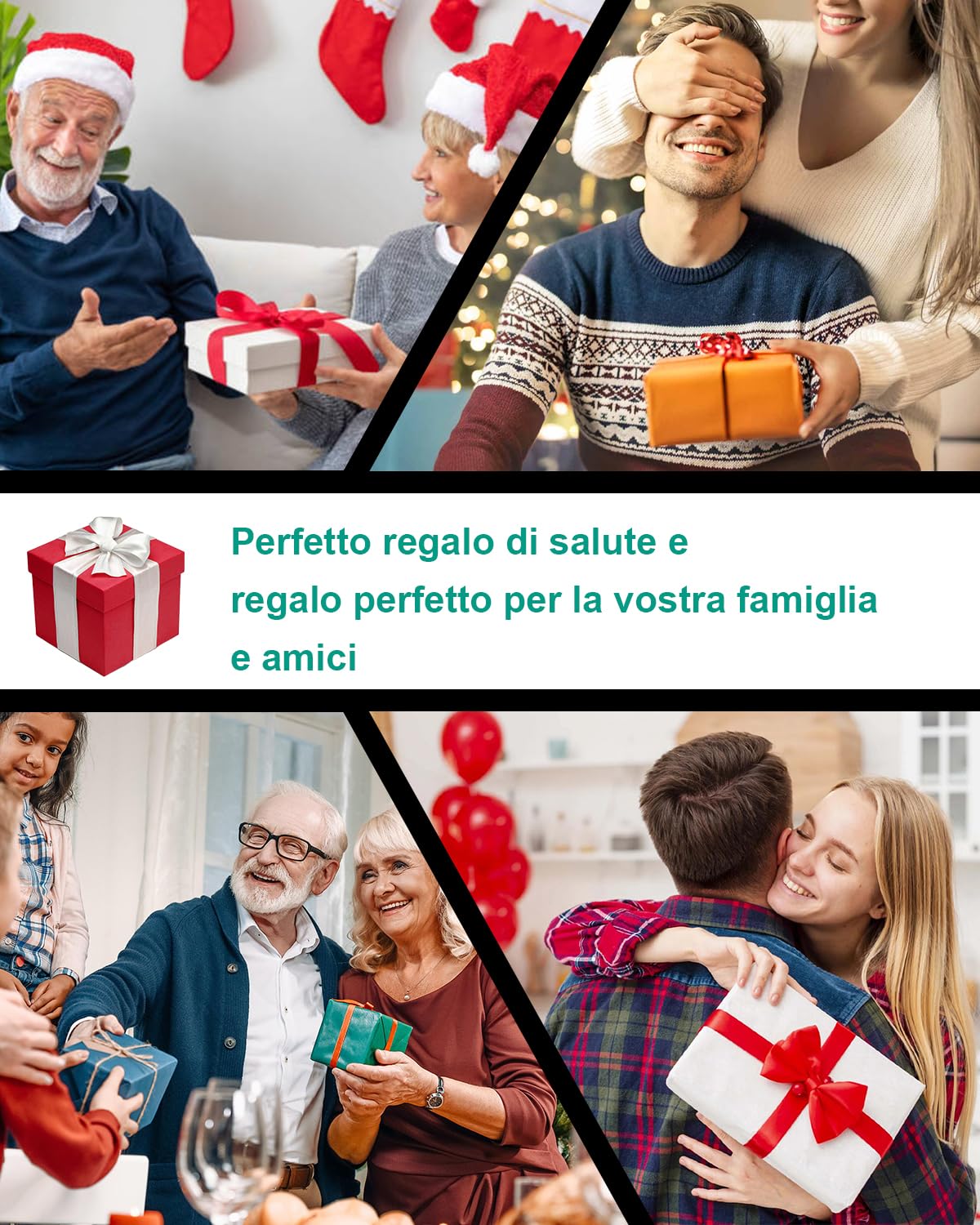 LAOBEN Massaggiatore Per Con Riscaldamento, Massaggia I Muscoli Di Gambe E Piedi, Massaggiatore Per Piedi E Polpacci Con Rulli Massaggianti, Regalo Per Mamma, Papà E Amici