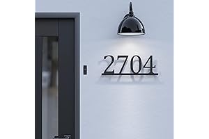Modern House Numbers: Personalized 5-9 Inch Address Plaques for Enhanced Visibility
