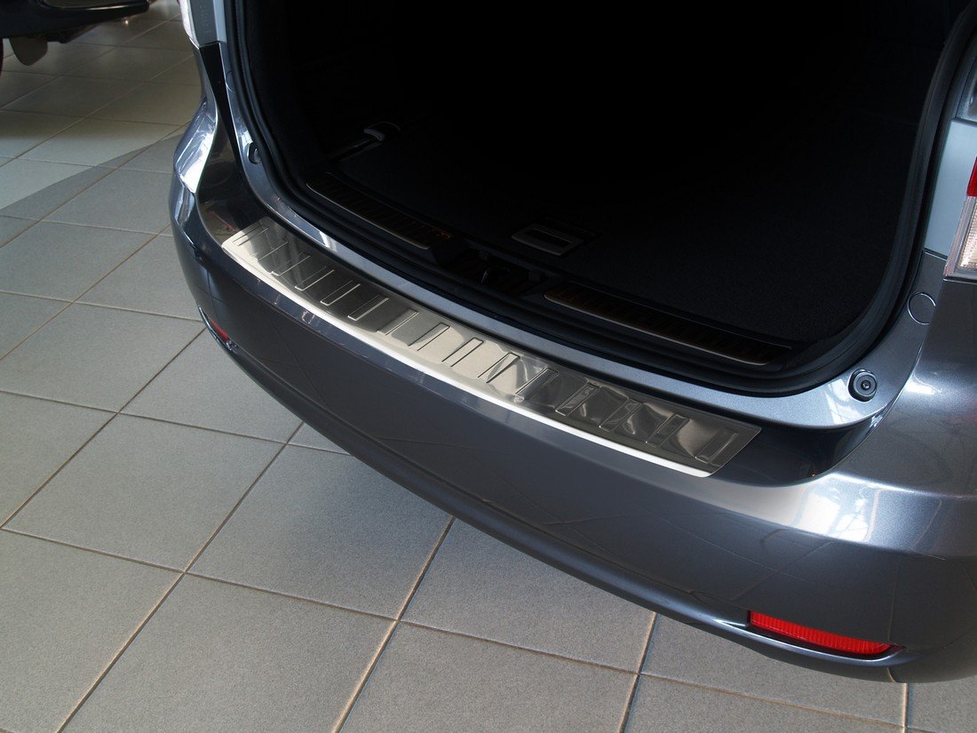 Avisa Silber Edelstahl Heckstoßstangenschutz Kompatibel Mit Toyota Avensis Iii Wagon 2011-2015 'Ribs'