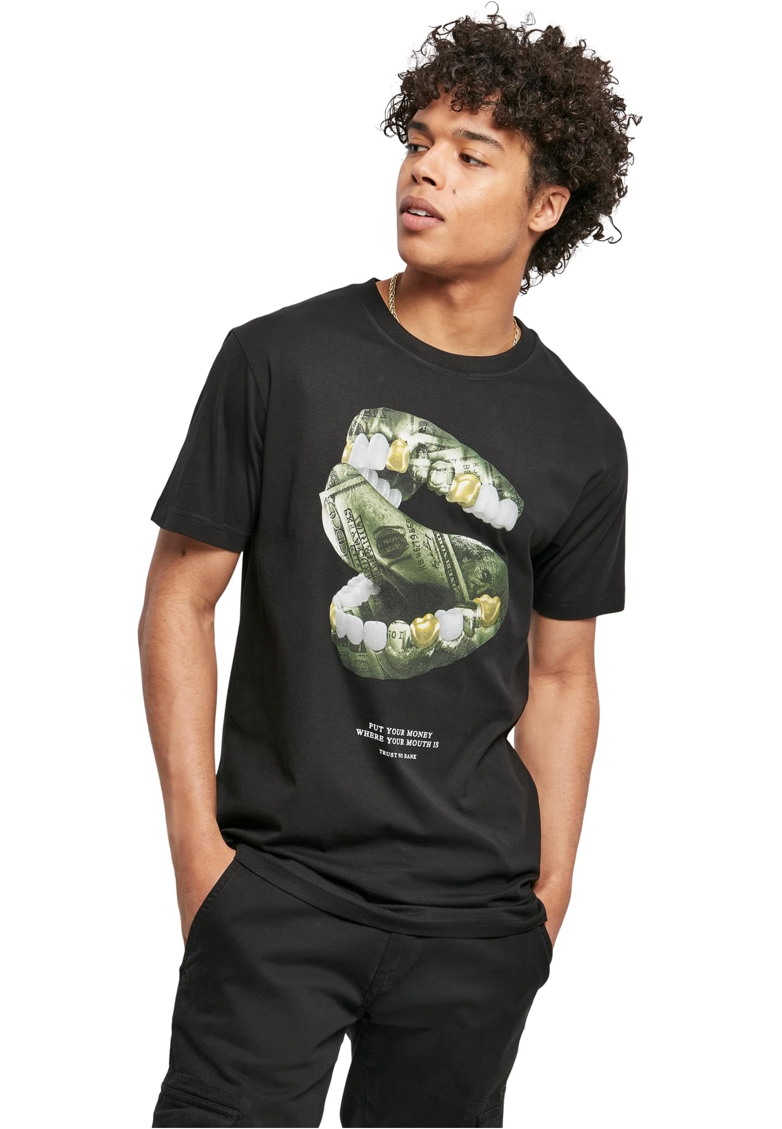 Mister Tee Herren Money Mouth Tee