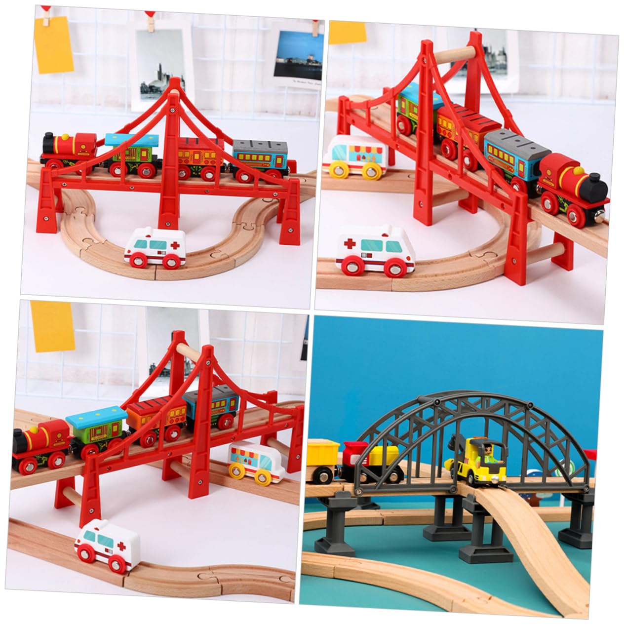 NAMOARLY Train Bridge Model Railway Accessories o Scale Sturdy Plastic Fun for Parties Families
