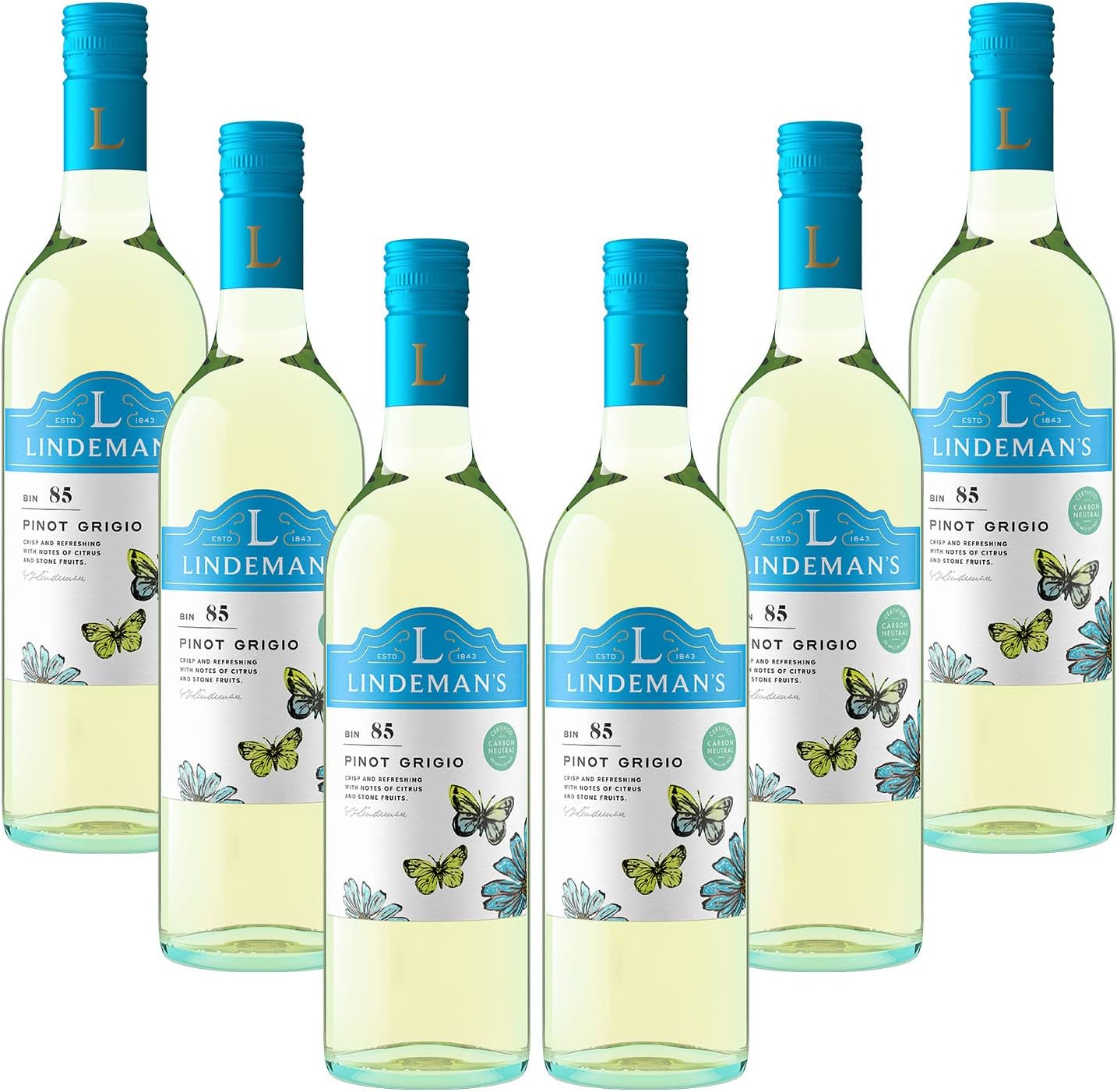 Lindeman's Pinot Grigio White Wine Case From South Eastern Australia, 6x75cl
