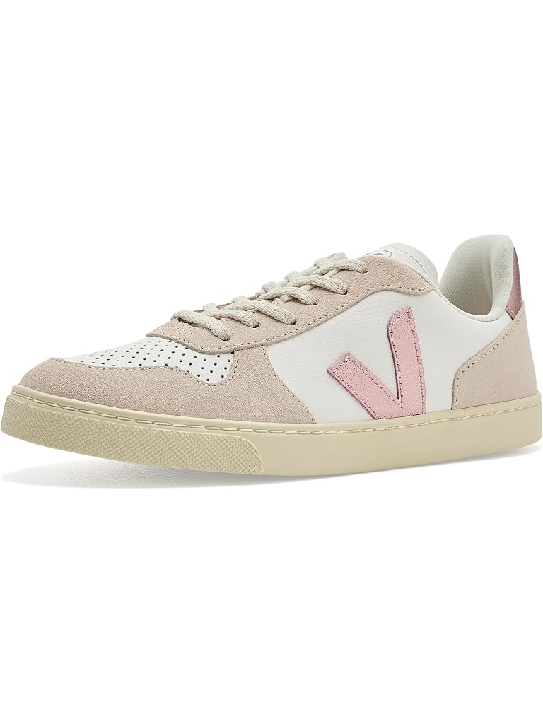 White VEJA Small V-10 Laces (Big Kid)