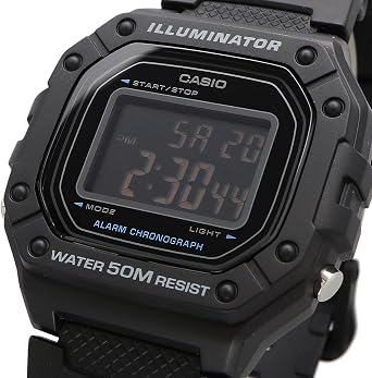 Casio CASIO Standard Digital Watch W-218 Series Men's Women's Cheap Casio Chippcasi Overseas Model Parallel Import, Waterproof