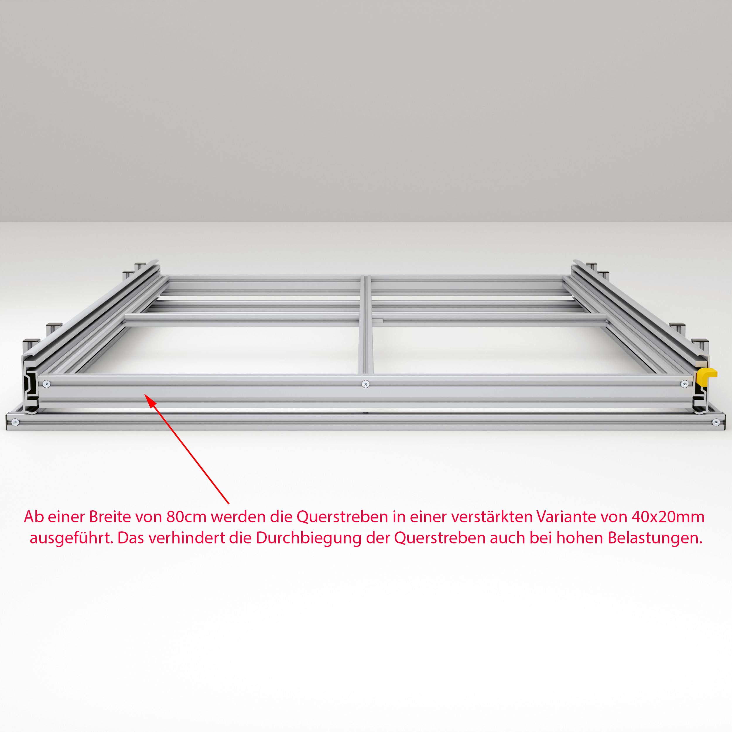 Auszugssystem für den Camper Ausbau, extra kurz und breit, Belastung 220kg, 60cm Tiefe, Eurobox (Breite: 80cm)