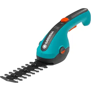 Gardena Set de Tijeras cortacésped y para setos con batería ClassicCut Li: Tijeras cortacésped para Bordes y setos, Mango ergonómico, indicador de batería LED, Cuchillas extraíbles (9885-20)