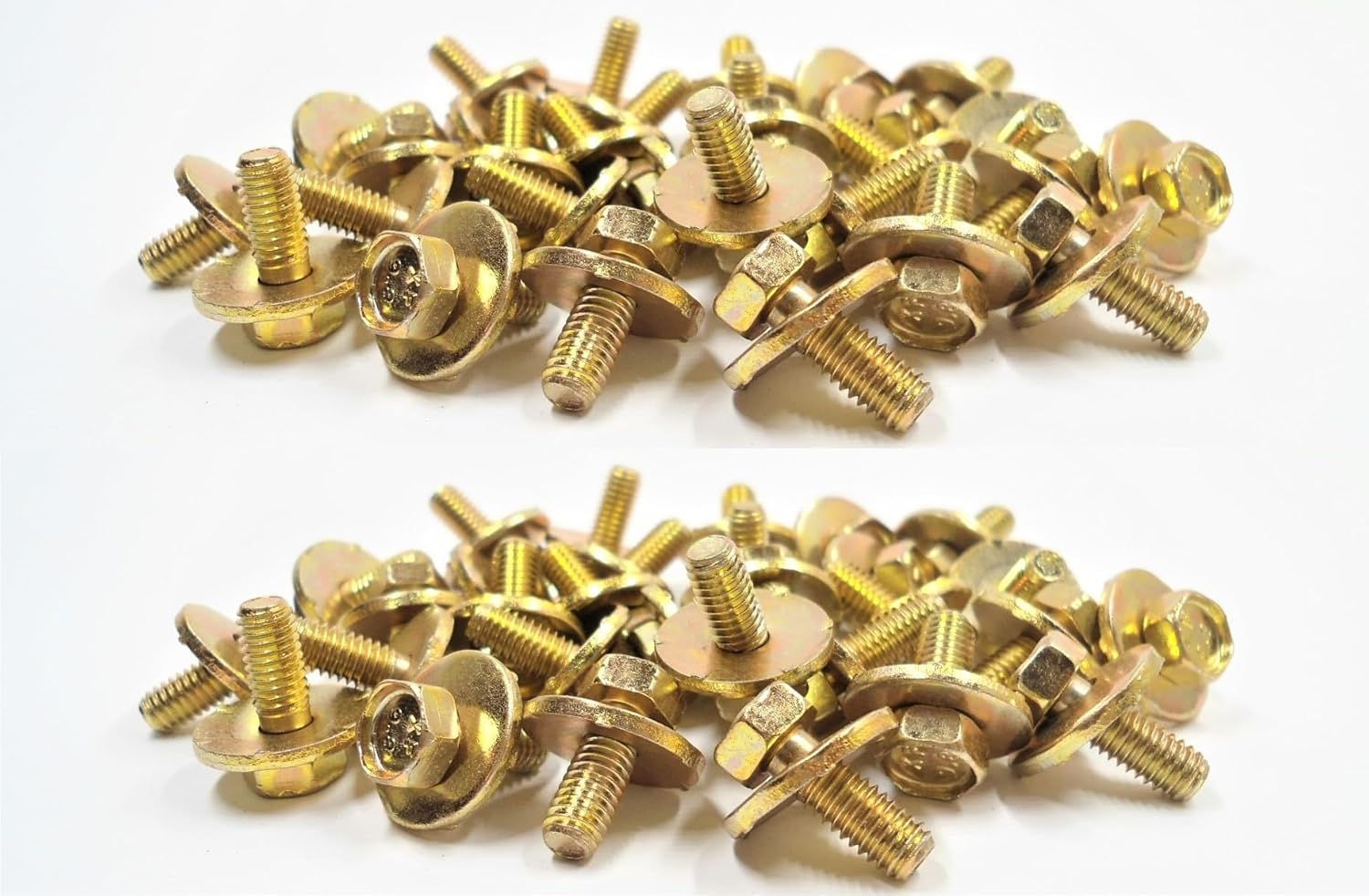 New Body Bolts! M.6-1.0 x 16MM 10MM HEX Compatible with Honda Civic, Accord, CR-V, Pilot, Odyssey, Fit, HR-V, Ridgeline, Prelude, S2000, Element, Insight, Passport, Clarity, Crosstour & etc. (40)