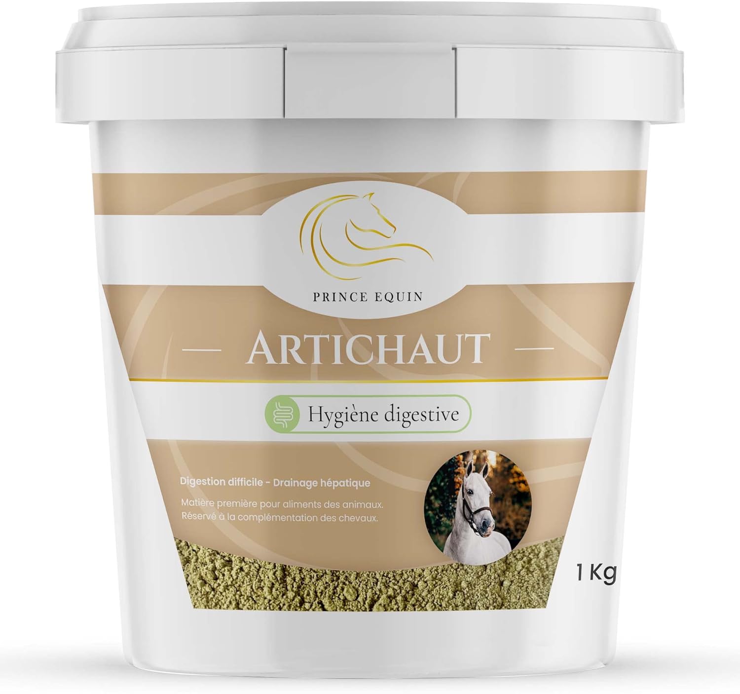 ARTICHOKE – Horse nutritional supplement – Bucket 1 kg – Intestinal comfort – Liver drainage – Digestion – French brand