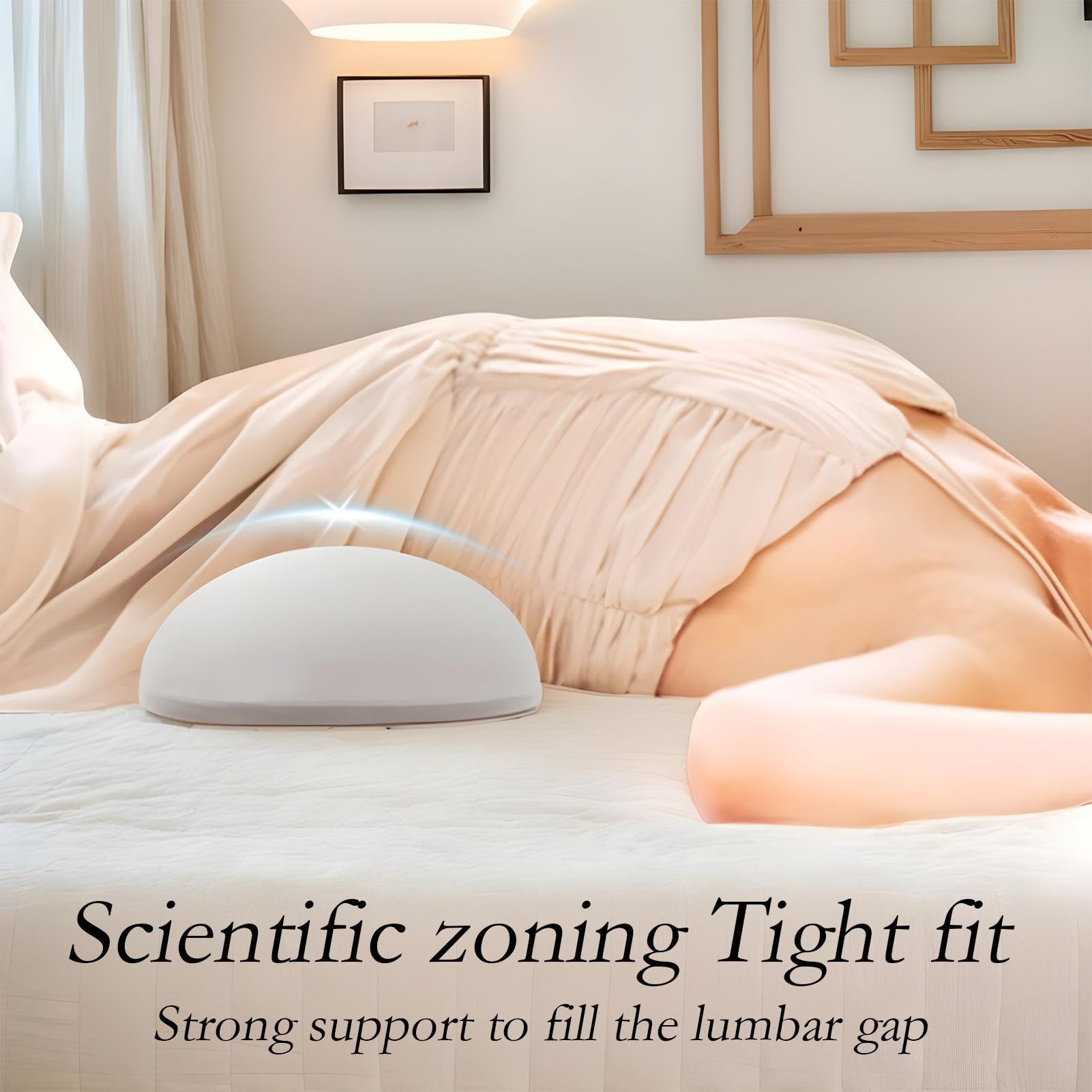 Generico Cuscino Lombare Per Ergonomic Ortopedico Raffreddante Sagomato | Cuscino Lombare da Donne Uomini Ballerini Anziani Sedile Auto Aereo Seduta A Pavimento Sedia A Rotelle Meditazione Seduta