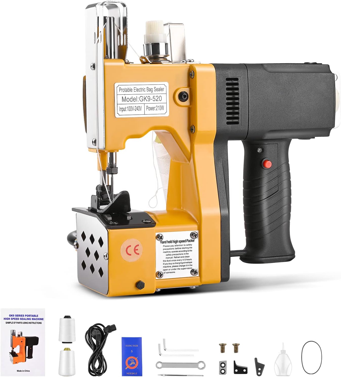 MXBAOHENG Zak Sluitmachine GK9-890D (met 1 batterij) Zak
