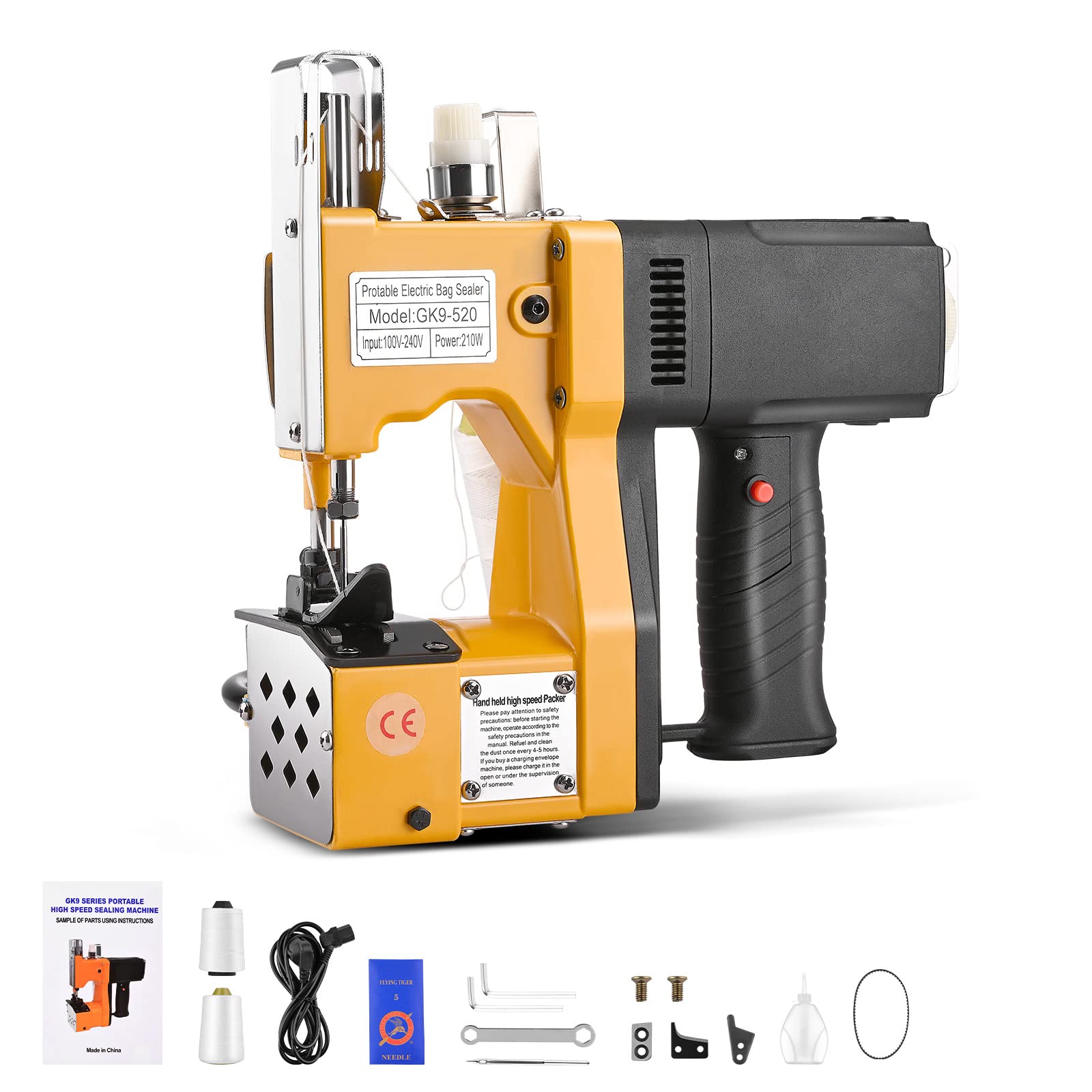 Bolsa eléctrica Máquina de Embalaje de Costura Más Cercana Para una Máquina de Coser de Cuero Industrial de lona de Arpillera Bolsa de Costura Portátil de Máquina de Coser Portátil