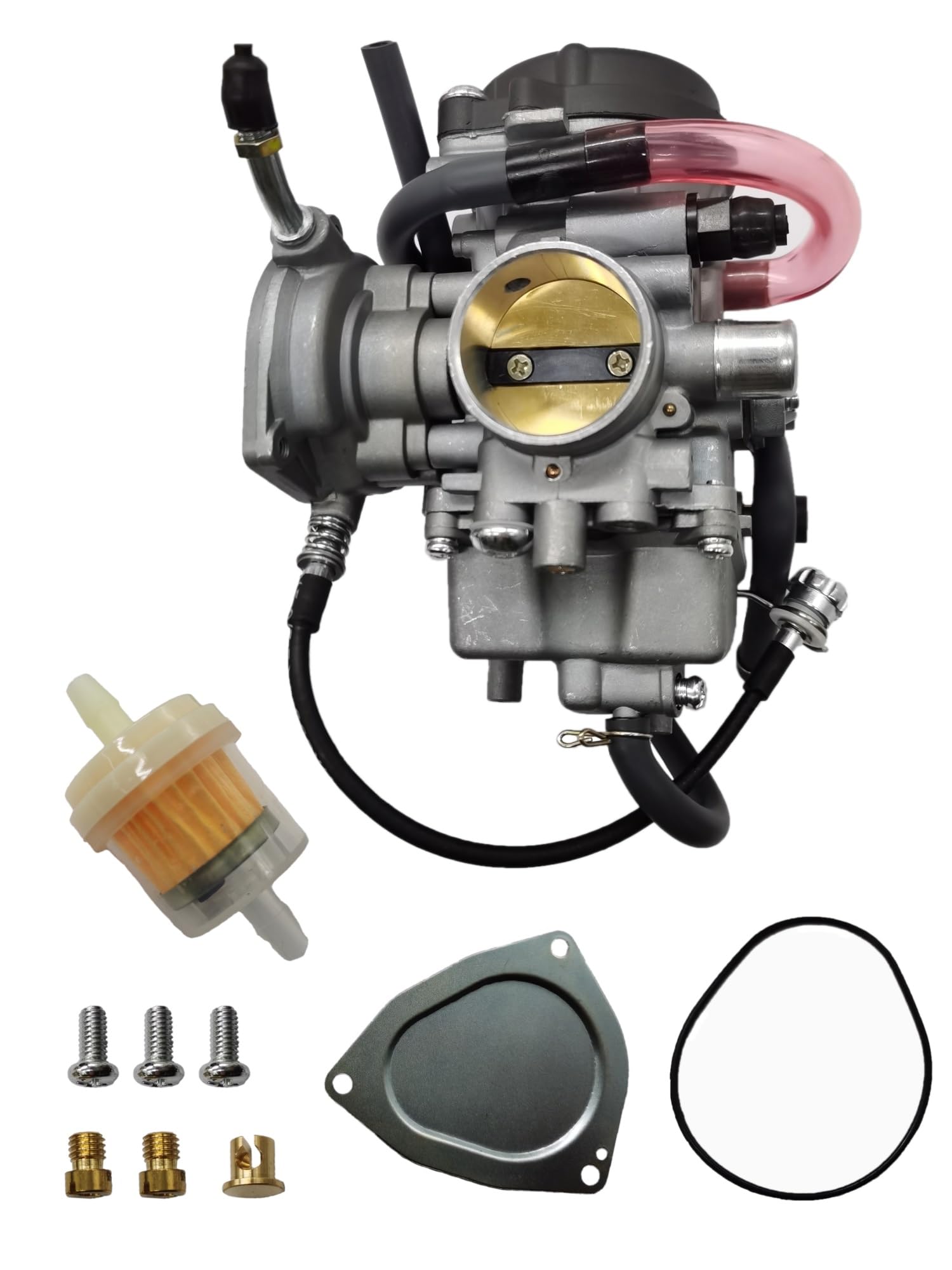 Collecteur D'admission De Carburateur 33Mm Quad pour Yamaha Bruin Big Bear Wolverine Kodiak Grizzly 350 400 450