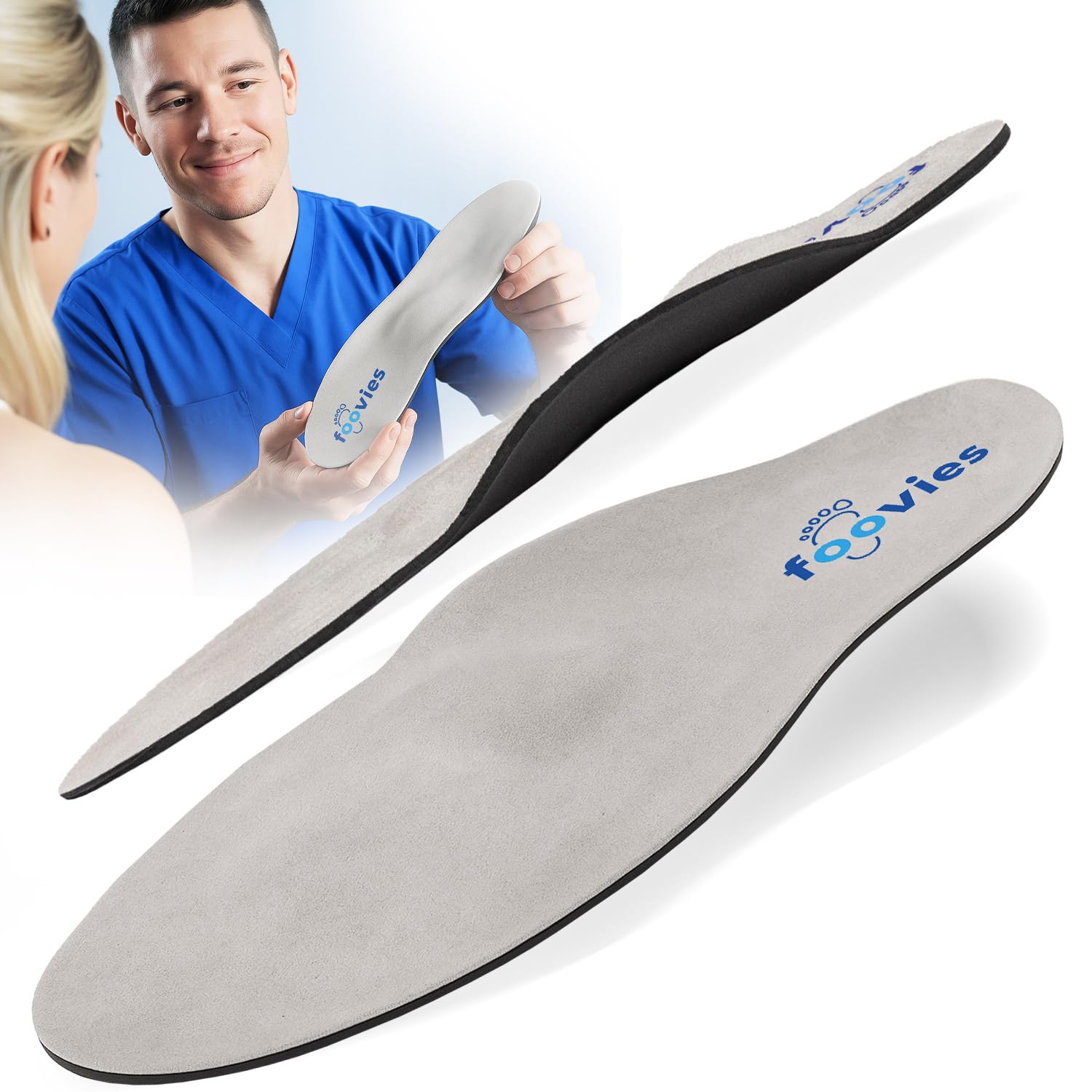 confection Plantilla estándar para el dolor de pies, plantillas ortopédicas para hombre y mujer, plantillas ergonómicas contra la fascitis plantar, plantilla de espolón calcáneo, plantillas