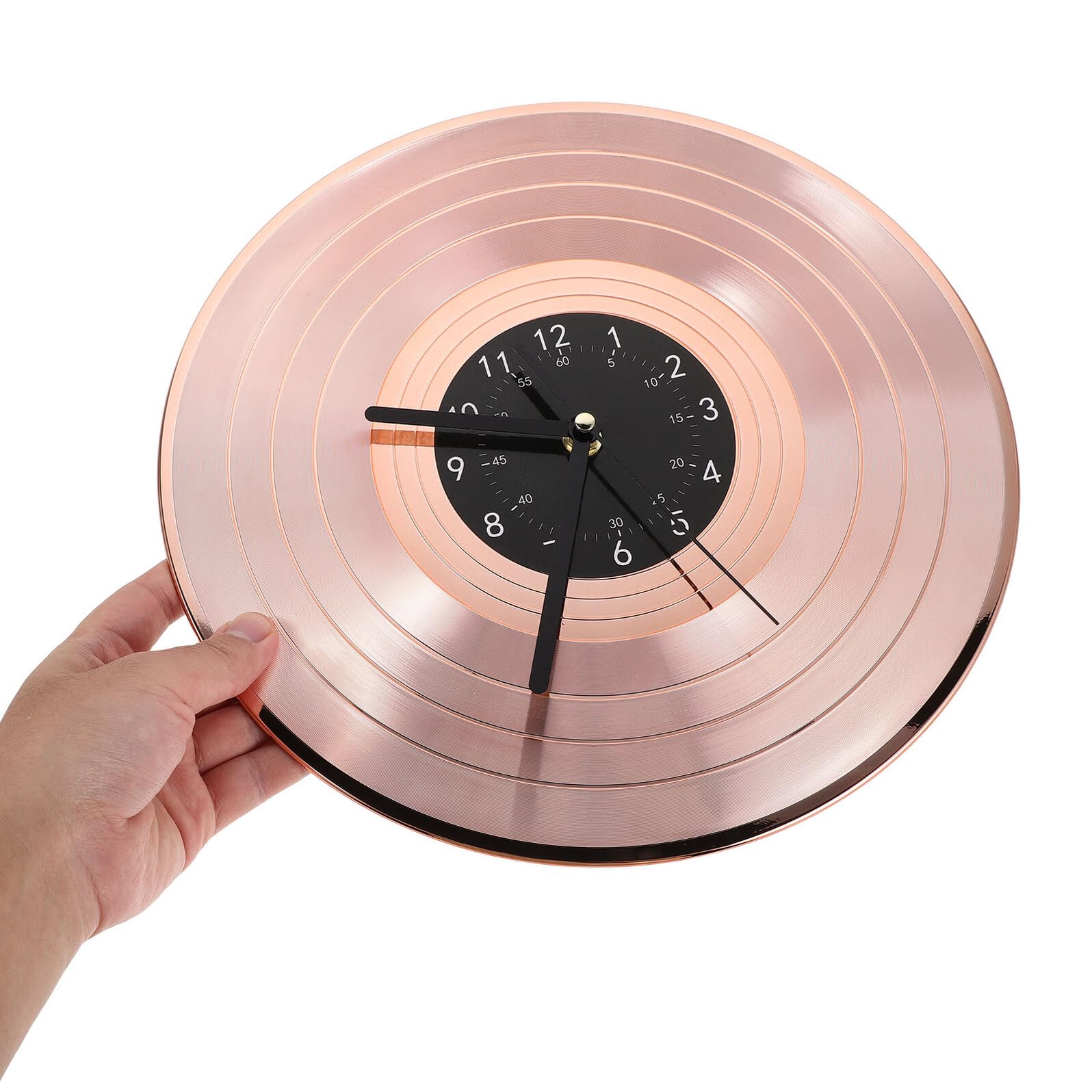 Orologio da Parete in Vinile Disco Musicale da Orologio da Parete Rotondo in Stile Retrò Funziona Batteria per Decorazione Sala Musica Soggiorno