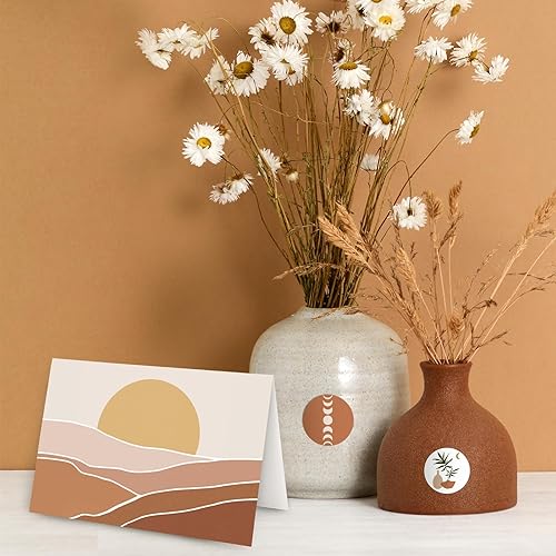 Miniatura 6 de AnyDesign Tarjetas motivacionales bohemias a granel, paquete de 30 tarjetas de felicitación boho arcoíris You Are Awesome con calcomanía de sobre,