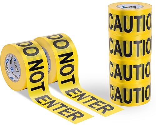 Yellow Caution Do Not Enter Tape 6 Pack 3 inch