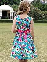 Vista 240 de Vestido de verano para niña, de algodón, con diseño floral