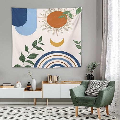 Miniatura 132 de Tapiz floral retro de los años 60 y 70, diseño hippie de primavera Groovy Flower Power Flower Boho para colgar en la pared, arte neutro para Hippie