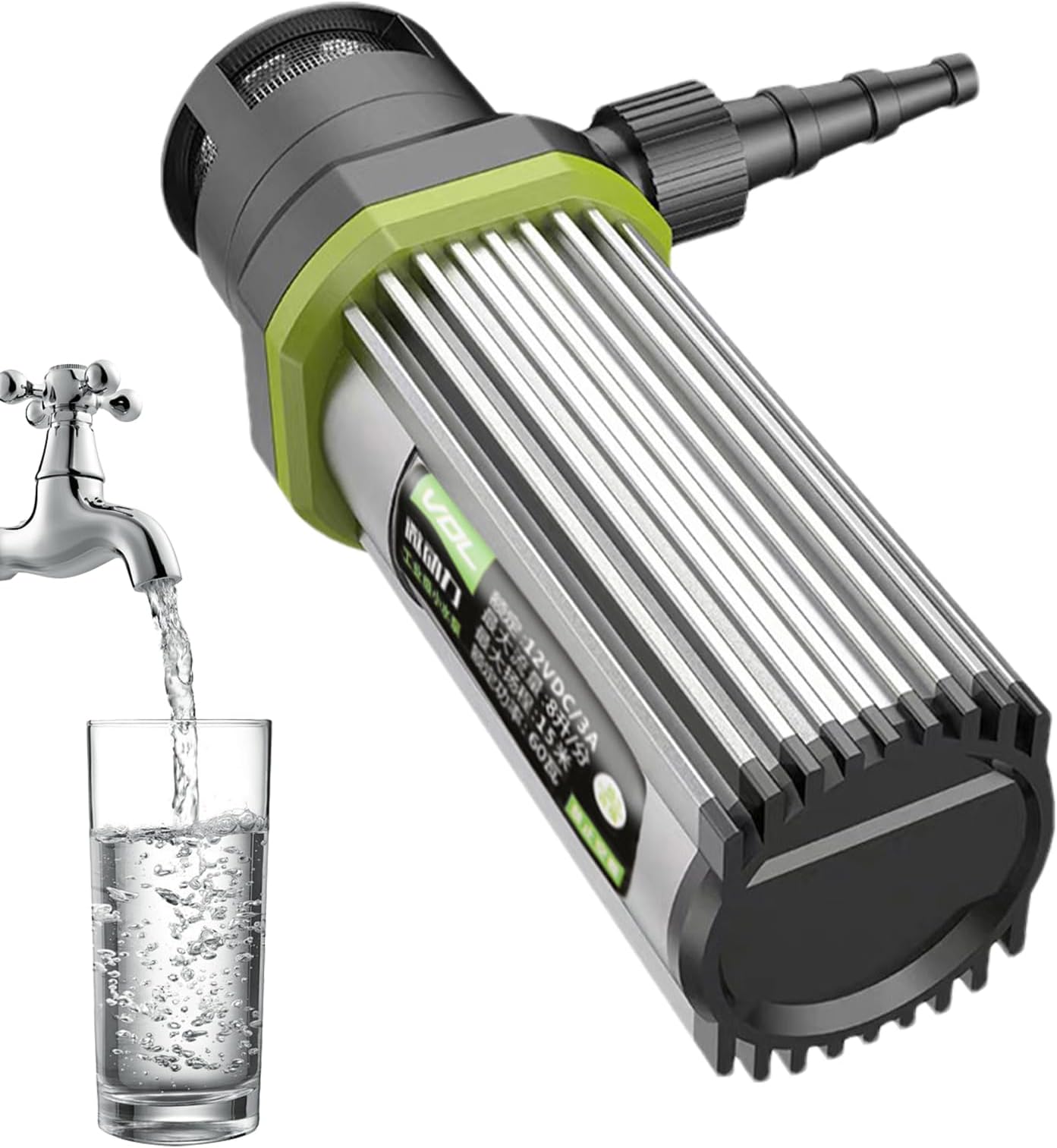 Tiny Water Pump,Pond Water Pump - 12V Transfer, Energy-Saving Suction Pressure For Fountain Aquarium