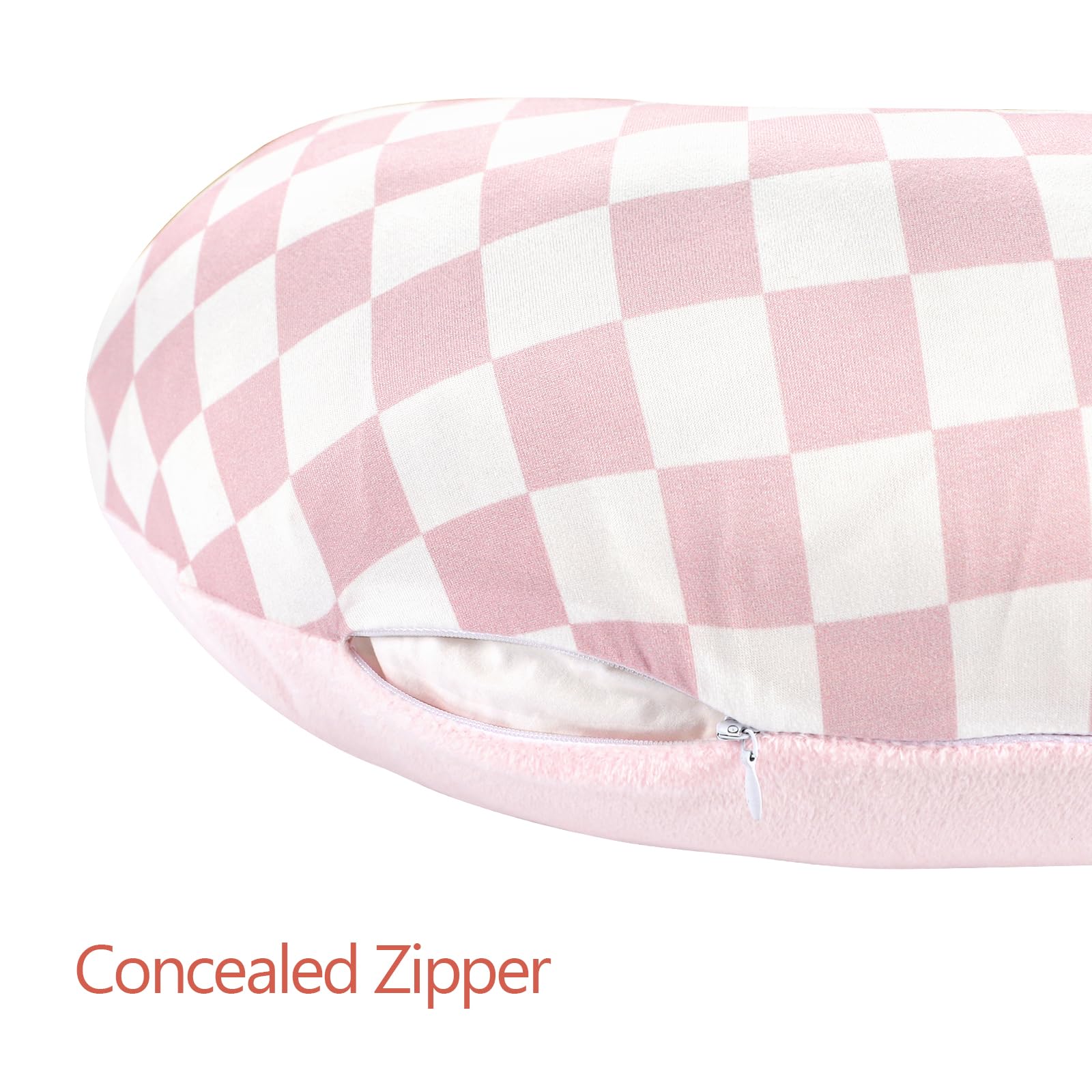 Funda de almohada de lactancia, 1 paquete, funda de lactancia extraíble de doble cara para bebés, niñas y niños recién nacidos, funda reversible elástica y suave para almohada de
