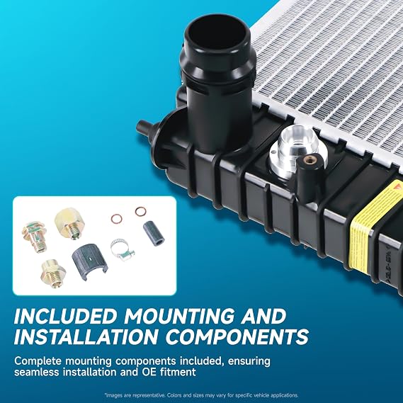 921 Engine Coolant Radiator Compatible with Buick Reatta Electra LeSabre Rivera Delta 88-98 toronado V6