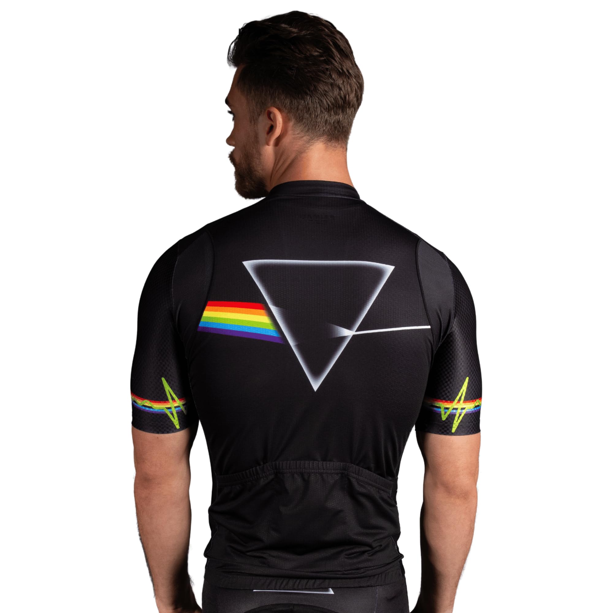Primal Wear Men's Pink Floyd Helix Cycling Jersey Black