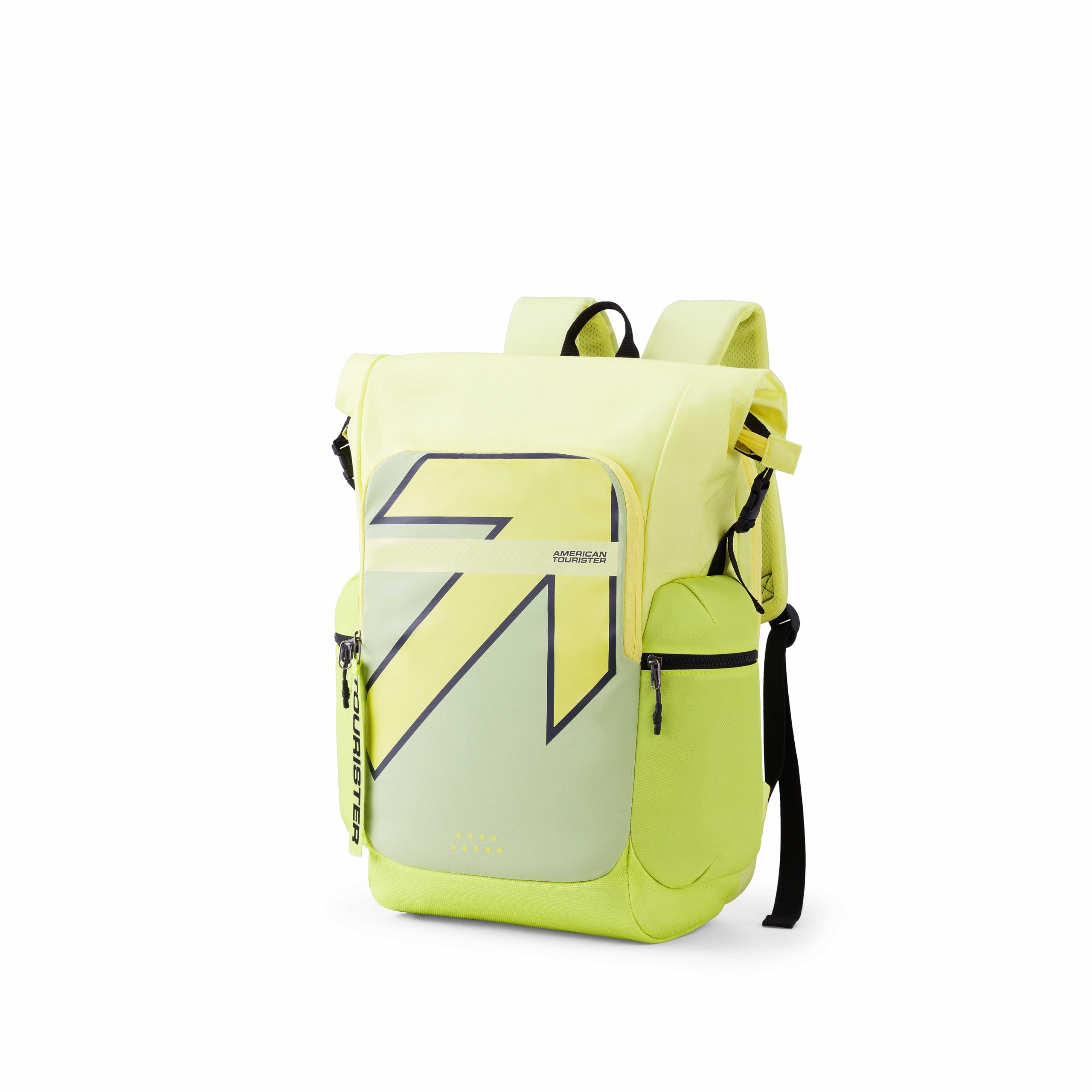 american tourister Dank | 43.32 Ltrs | 3 Compartments | Bottle Pocket | Ergonomic Padded Back Panel & Shoulder Straps | High School Backpack | 1 Year International Warranty | Lime-picture-52