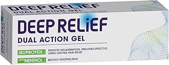 Deep Relief Duo Pain Relief Gel - Triple Action Relief From Back, Rheumatic & Muscular Pain, 100 g (Pack of 1)
