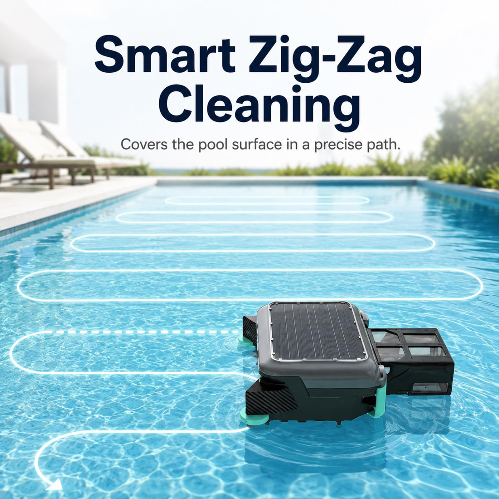 Robot Skimmer Solar para Piscinas con Limpieza Continua 24/7