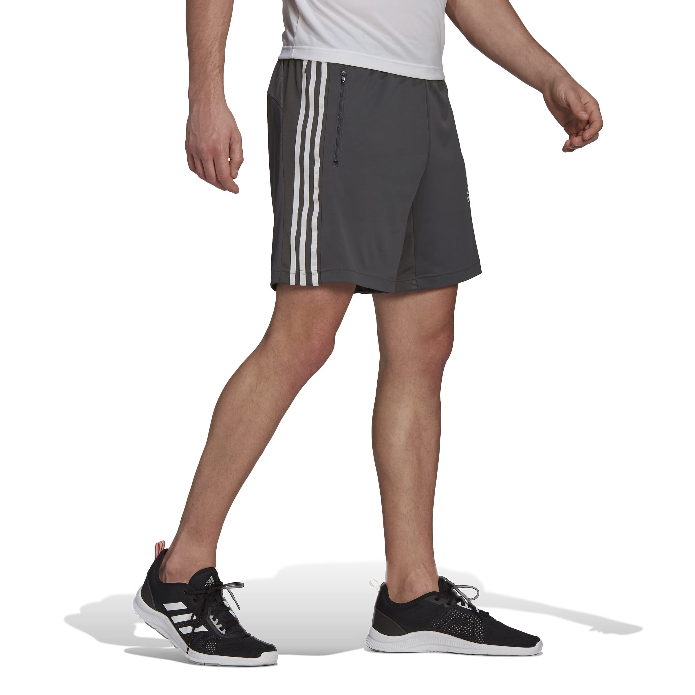 adidas Męskie szorty zaprojektowane 2 Move Sport 3-Stripes, Szary/biały, L