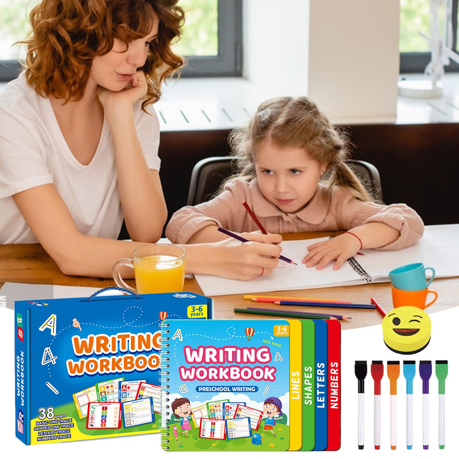 Libro para trazar el Cuaderno Caligrafía Práctica Juguete Aprendizaje Y | Cuaderno de Práctica de Escritura Infantil Aprendizaje Infantil Pequeños Preescolar Kindergarten Niños Escue