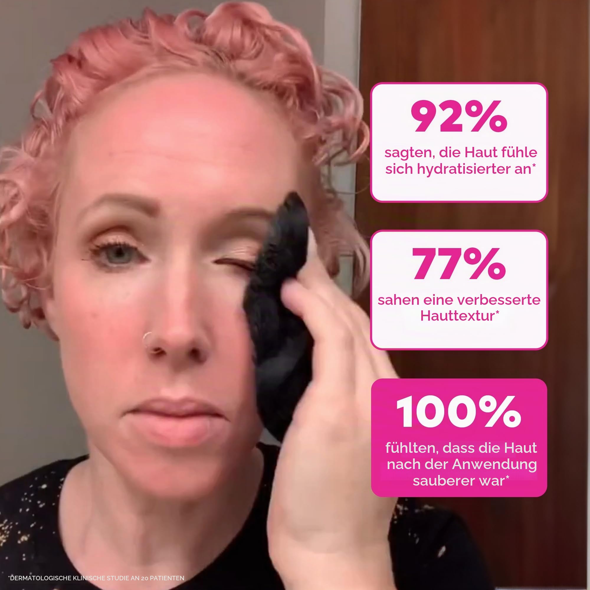 MakeUp Eraser, 7-Tage-Set, entfernt sämtliches Make-up nur mit Wasser, einschließlich wasserfester Wimperntusche, Eyeliner, Foundation, Lippenstift und mehr!