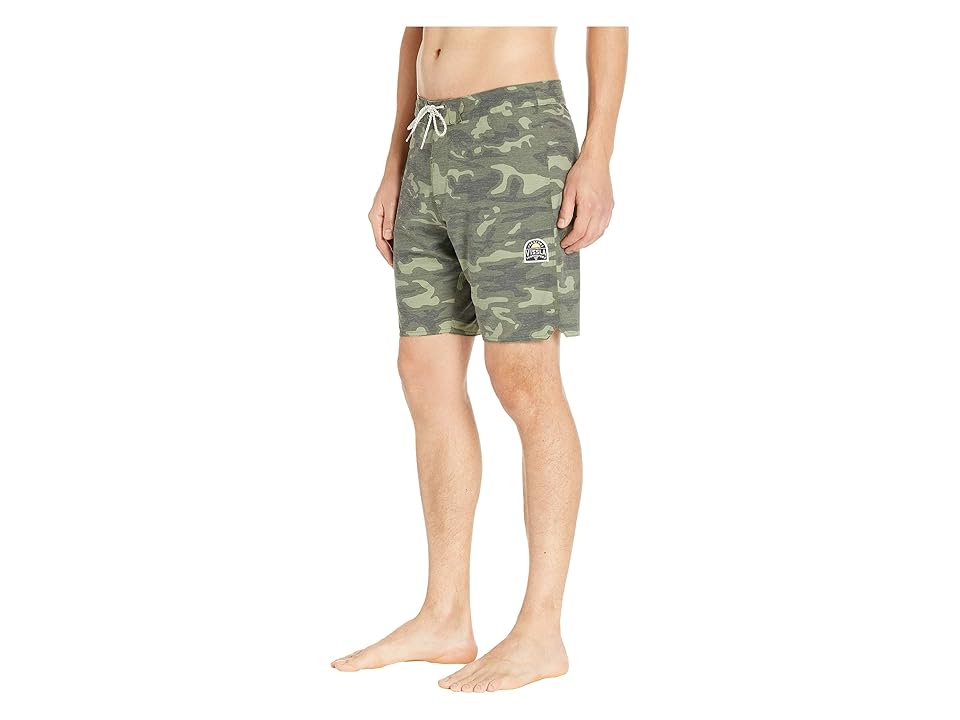 

VISSLA Solid Sets Washed Four-Way Stretch Boardshorts 18.5 (Camo) Men's Swimwear, Multi