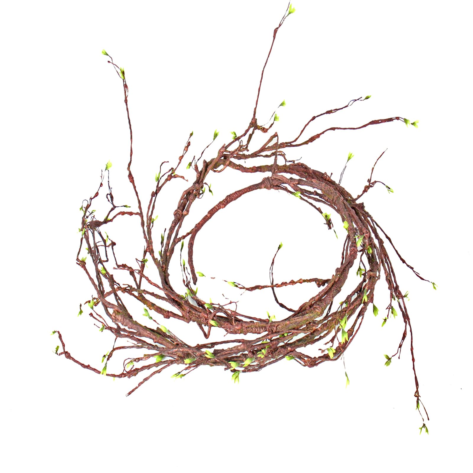 1Pcs 130 inch Malleable Artificial Floral Tree Branches Twigs Vines Rattan Cherry Blossom Trunk Ivy Grapevines Wall Fake Hanging Plants Willow Garland for Wedding Arch Jungle Decoration