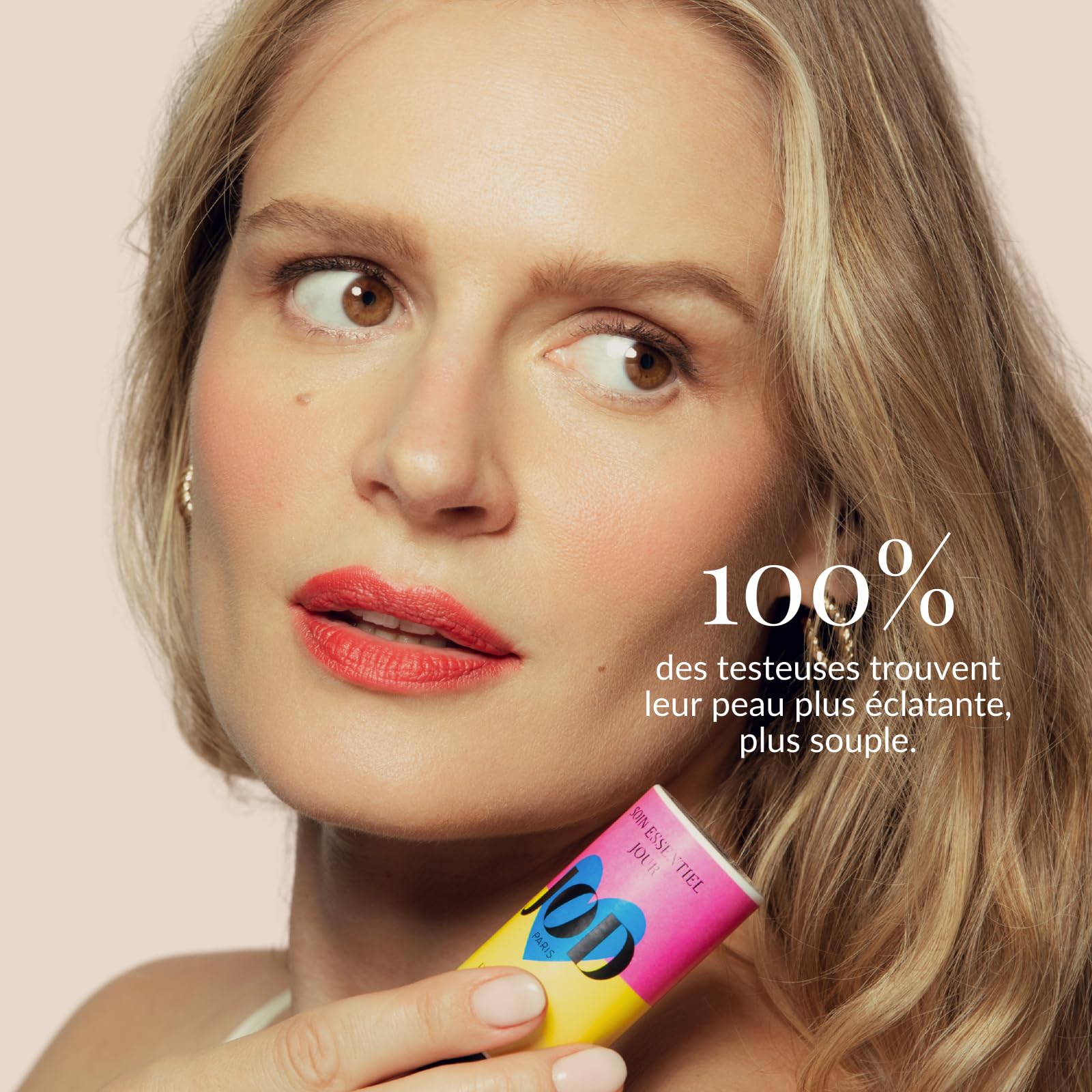JOD - Soin Essentiel Jour, crème hydratante visage en stick, 100% d'origine naturelle, tous types de peaux y compris sensibles, sans eau donc sans conservateurs, format stick idéal pour le voyage.