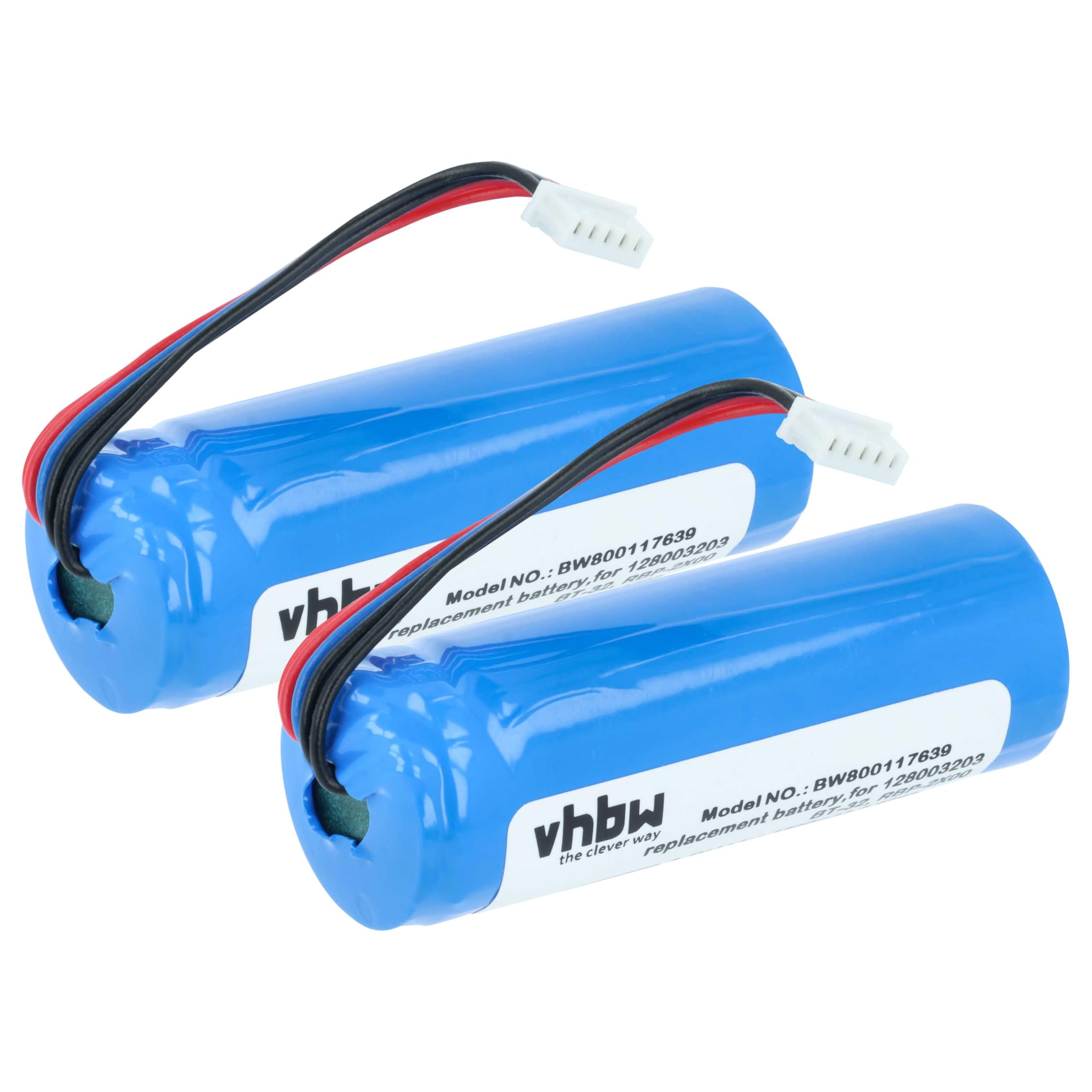 vhbw 2x batteria sostituisce Datalogic BT-32, 128003203, RBP-2X00 per lettore di codici a barre, POS (1600mAh, 3,7V, Li-Ion)