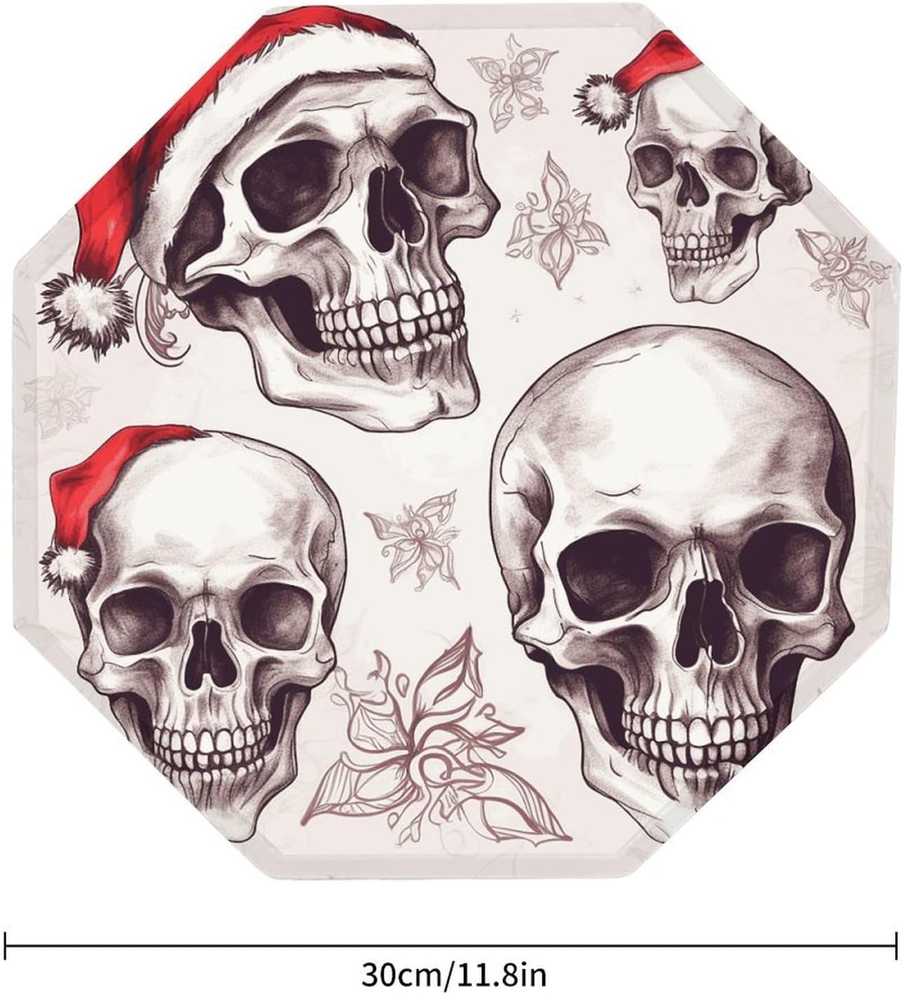 Ctagon Metal Sign for Home, Modern Display Plate for Kitchen, Sketchy Skulls Plates Accent Hanging Wall Decorations 3PCS for Living Room, Bedroom, Hallway, Hotel