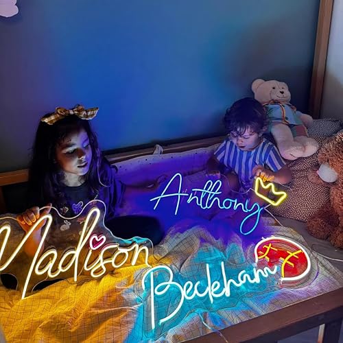 Letreros de neón LED personalizados para dormitorio, boda, fiesta de cumpleaños, decoración de bares, cafeterías, negocios, logotipo, letrero de