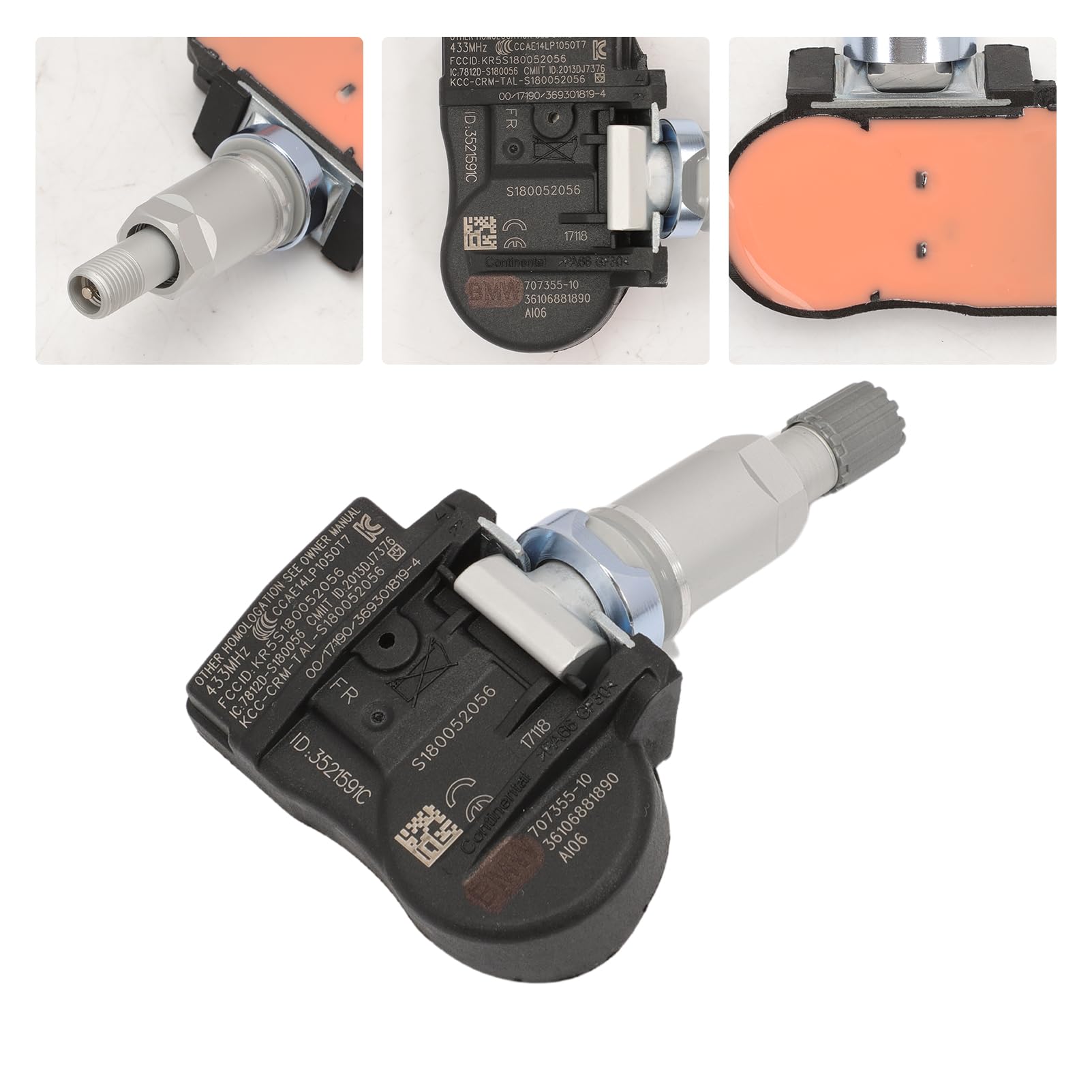 Drucksensor Reifendruckkontrollsystem TPMS Sensor RDKS für 1er 2 3 4 F20 F21 F22 F23 F87 F45 F30 F31 36106856209 36106881890