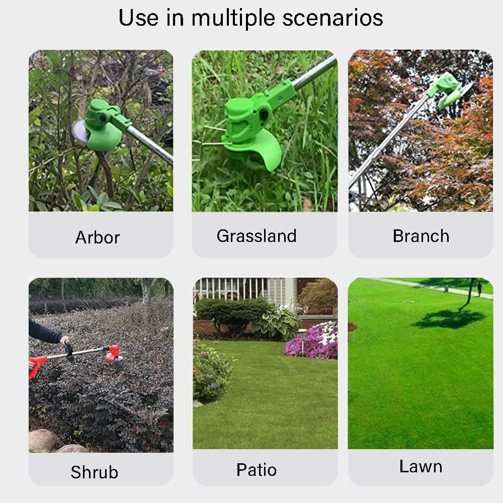 Weed Wacker, Cordless Weed Wacker, Cordless Grass Trimmer, Battery Powered Grass Cutter, Eater Weed Electric, The 3-Pound Ultra-Lightweight, Can be Used in Any Tight Place.