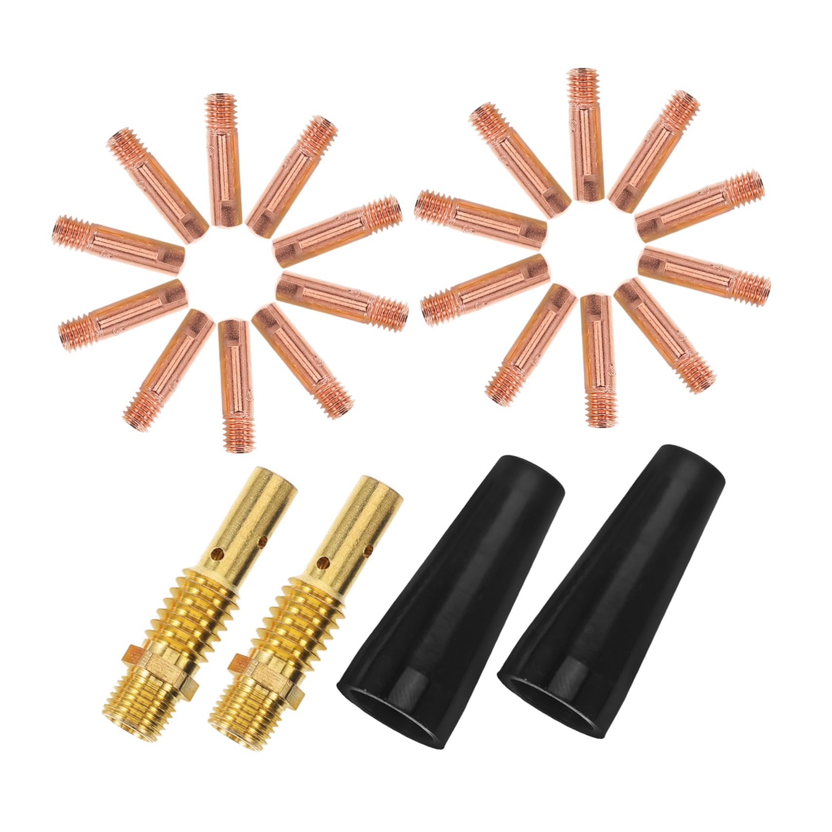 SOLUSTRE 1 Set Gas Shielded Welding Accessories Flux Core Nozzle Mig Nozzle Flexible Welding Tip Attachment Welding Tips Welding Nozzle Electric Welding Cover Plastic