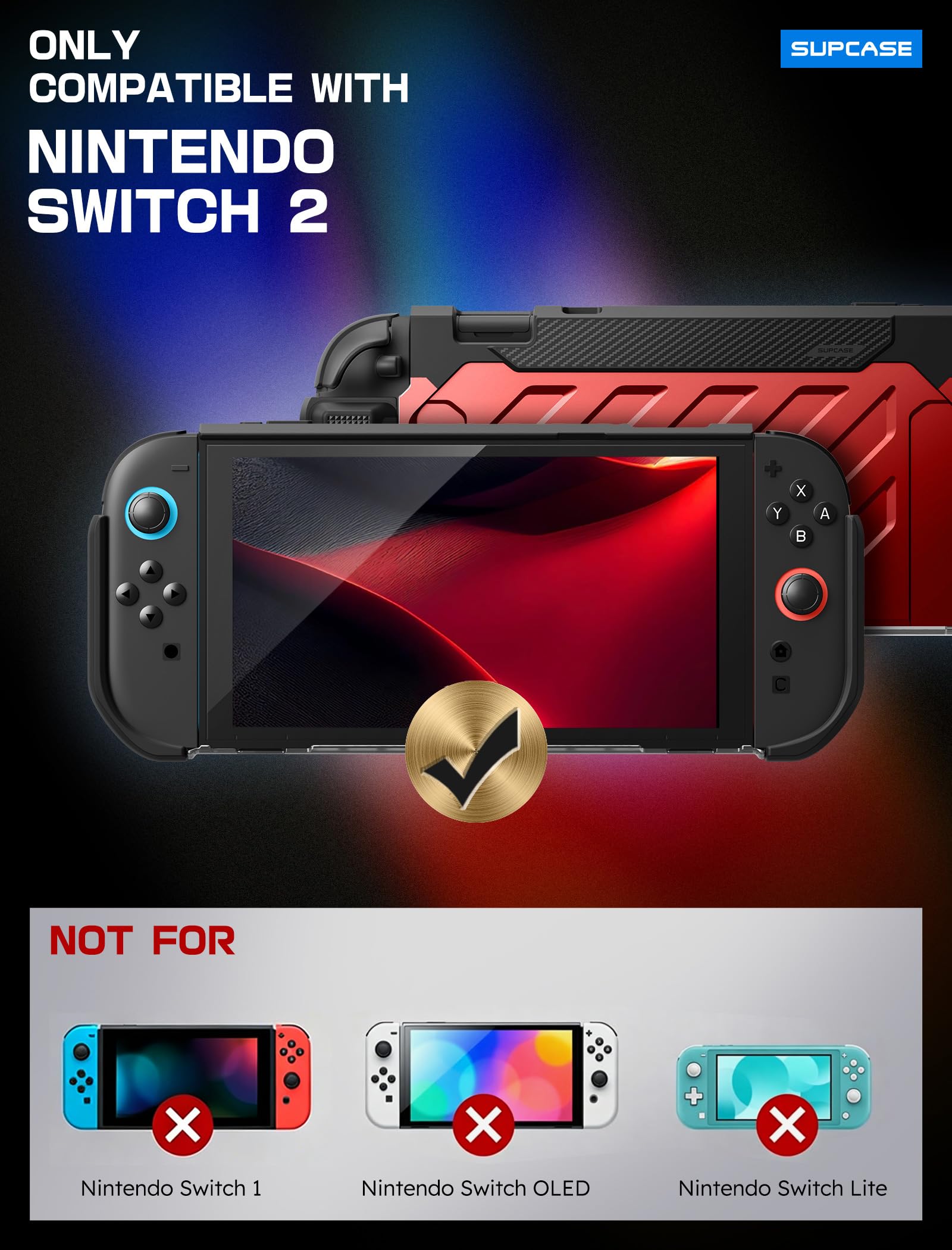 Amazon.co.jp: SUPCASE Nintendo Switch 2 ケース 2025 用 [ミリタリー